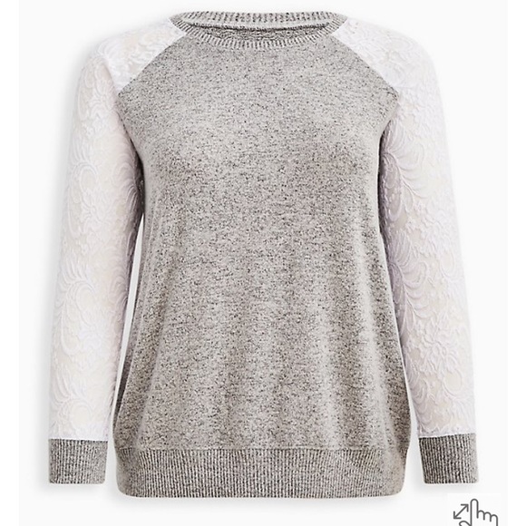 torrid Tops - TORRID ✨New Raglan Lace Top
